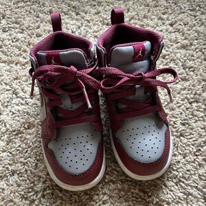 Toddler 10c Air Jordan 1 Mid TD 'Cherrywood Red'